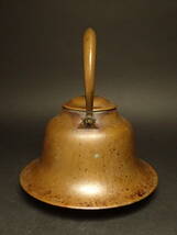B-425 銅製 真鍮 銅瓶 やかん ヤカン 銅器 羽釜 骨董 アンティーク 茶道具 茶器 鉄瓶 時代物 古民具 3.1kg 23.0cmX25.0cm 30.0cm_画像5