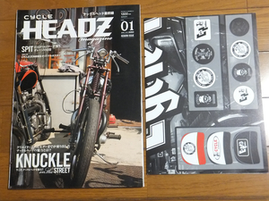 CYCLE HEADZ magazine サイクルヘッズマガジン Vol.01／CYCLE ZOMBIESオリジナルポスター ナックルヘッド ビューエル