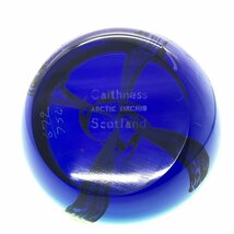 Caithness glass ケイスネス ペーパーウェイト ARCTIC ORCHID 北極蘭 シリアル№ Scotland 英国 スコットランド製 ガラス工芸 Glass 道楽_画像5