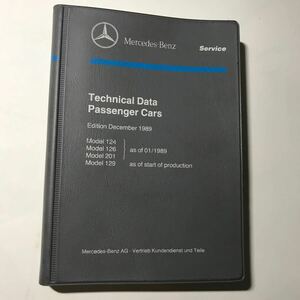 Mercedes-Benz R129 SL-Class Technical Data Bookメルセデス ベンツ R129 SLクラス テクニカルデータ サービスブック サービスマニュアル 