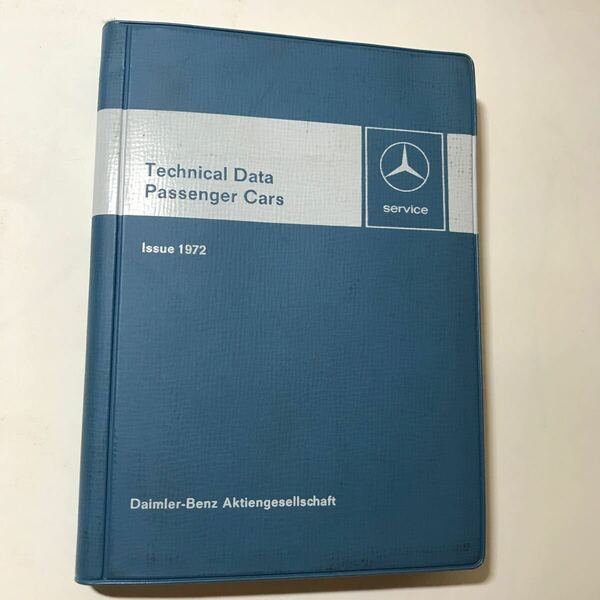 Mercedes-Benz R107 C107 SL-Class Technical Data Bookメルセデス ベンツ SLクラス テクニカルデータ サービスブック マニュアル 整備書