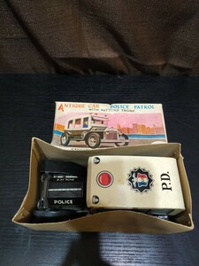 DAIYA 日本製 ブリキ POLICE ジープ P.D. 当時物 レトロ 古いおもちゃ コレクション ビンテージ 箱あり