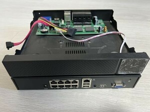 POE防犯カメラ用NVR 8ch ネットワークビデオレコーダー1台 H.265録画録音 500万画素カメラ対応 ONVIF 動作未確認ジャンク品「NVR8JUNK.A」