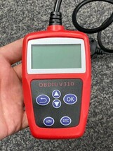 車OBD2診断ツール スキャナー、OBDII 16ピンインターフェース 車の故障コードリーダー 故障診断機 1ヶ月保証「OBD2MS310.B」_画像2