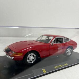 デアゴスティーニ レ・グランディ・フェラーリコレクション 1/24 Ferrari 365GTB4 Red 1968年 完成品 スーパーカー ミニカー モデルカー