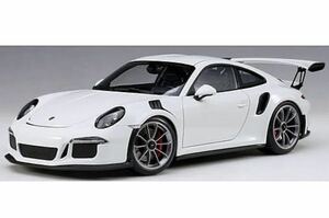 AUTOart 1/18 PORSCHE 911 (991) GT3 RS White / Dark Grey Wheels オートアート ポルシェ ホワイト ダークグレーホイール Aa ミニカー