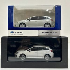 非売品 SUBARU ディーラー特注 IMPREZA SPORT セット スバル インプレッサ スポーツ 1/43 1/40 パールホワイト ミニカー カラーサンプル gp