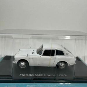 アシェット 国産名車コレクション 1/24 #21 HONDA S600 COUPE 1965 ホンダ クーペ ホワイト 旧車 ミニカー モデルカーの画像3