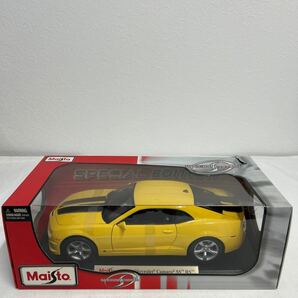 Maisto 1/18 Chevrolet Camaro SS RS 2010 Yellow GM シボレー カマロ ミニカー モデルカー バンブルビー トランスフォーマー ltの画像2