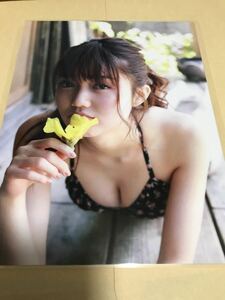 ★厚手ラミネート加工 150μ 切り抜き★松川菜々花 5ページ 水着 A4加工