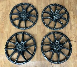 WORK VS SS / 17x8JJ / PCD 114.3/5H /ET+35 /センターキャップ付きディスコのみ４枚セット　塗装剥がれあり