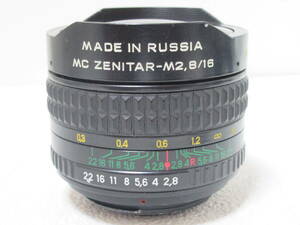 ● MC ZENITAR-M2.8/16 FISH-EYE