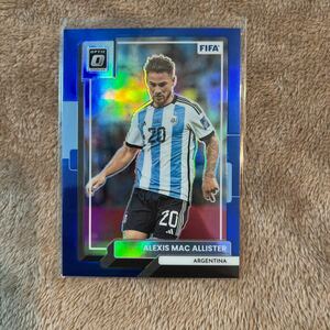 Alexis Mac Allister - 2022-23 Panini Donruss Soccer - optic blue prizm 99シリ - Argentinaアルゼンチン W杯優勝　メッシ Lionel Messi