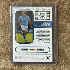 Julian Alvarez - 2022-23 Panini Chronicles premier league - Contenders Rookie Ticket silver prizm - Manchester City ルーキー RCの画像2