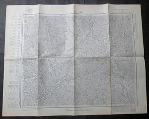 SA1【古地図】三田　五万分一地形図　昭和30年　兵庫縣摂津國/播磨加東郡/他