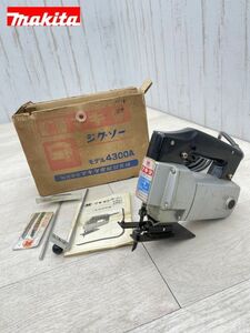 makita ジグソー 4300A 動作確認済 純正替刃 取説 390Ｗ 3100/min 電ノコ 切断機 電気のこぎり 工具 電動工具 マキタ 即日発送