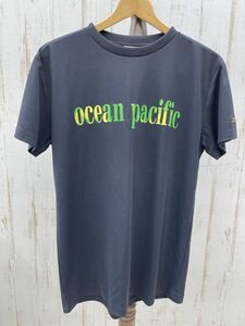 OceanPacific 半袖Tシャツ ブラック メンズ Lサイズ UVカット 吸汗速乾 ネームパッチ サーフィン オーシャンパシフィック 即日発送