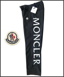 9.3万新品MONCLER モンクレール コットン ナイロン混紡 ロゴ ジョガー パンツ [サイズ50]