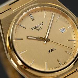 ほぼ新品 TISSOT ティソ 腕時計 PRX 40mm ピーアールエックス T137.410.33.021.00 PRX クォーツ ウォッチ ゴールドの画像5