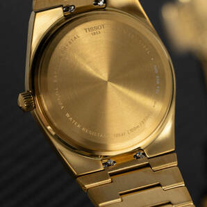 ほぼ新品 TISSOT ティソ 腕時計 PRX 40mm ピーアールエックス T137.410.33.021.00 PRX クォーツ ウォッチ ゴールドの画像9