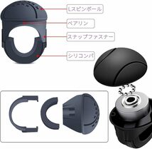 ハンドルスピナー　楕円型　ベアリング搭載　シリコンラバー　乗用車　ハイエース　トラック　にも　運転　ハンドル　楽　23_画像4