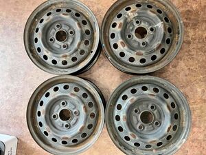 【中古】　スズキワゴンR　13×4.0J　100-4H　インセット45　ハブ径54mｍ