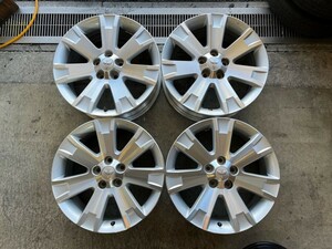 【中古】三菱デリカD:5　純正アルミホイール（シルバー）　1870 114.3-5+38　ハブ径67mm