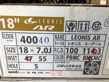 展示品　ウェッズ　LEONIS AR　18X7.0J 114.3-5H +47 ハブ径73ｍｍ　4本セット　即決価格！　C-HR、エクストレイルなどにオススメ！！_画像2