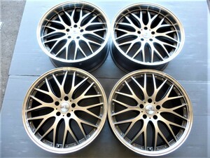 【中古】LOXARNY MULTIFORCHETTAII SP-SPECTOR 20×8.0 114.3-5+38/9.0 114.3-5+38 ハブ径73.1mm ☆ロックナットおまけ付き☆4本セット！