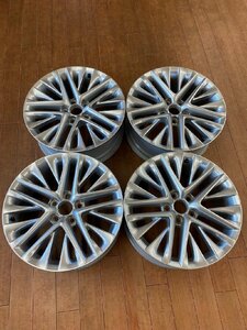 【中古4本セット】☆トヨタ純正アルミ ☆18×7.5J　114.3-5H＋40　ハブ径約60mm(実測) ナット・ホイールキャップ無し