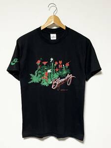 美品/80's★NIKE/ナイキ BLOOMSDAY 85 USA製 Tシャツ ブラック/黒 L ビンテージ