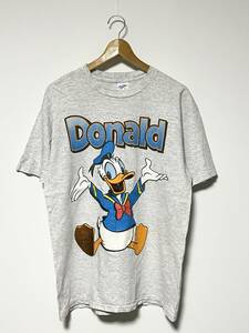 90's/USA製★Donald Duck/ドナルドダック Disney/ディズニー Tシャツ L ビンテージ