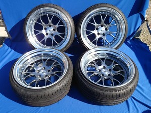 SSR プロフェッサー MS3 19インチ 9J 10J 5穴 PCD114.3 215/35R19 225/35ZR19 Professor チタンシルバー 深リム JDM 希少 