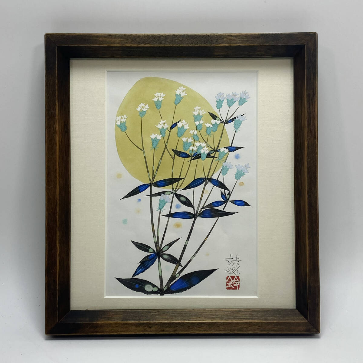 [Authentic work] ■ Yasumasa Suzuki ■ Flower handwritten/framed by Yuki Katsumi 240325003, painting, Japanese painting, others