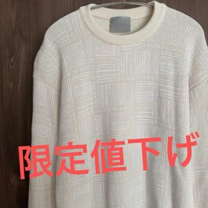 【美品】VTMNTS ニット　バーコード柄　XS オーバーサイズ