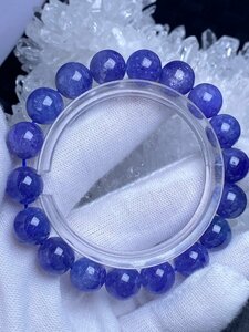 即決 0120a253 天然美品★【65Aタンザナイト】★ブレス 10.5-11mm（新品）