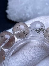 即決 0122a666 天然美品★【65Aマーカサイトインクォーツ】★ブレス 15-15.5mm（新品）_画像5