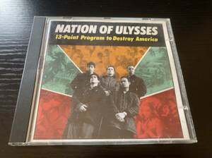 Nation Of Ulysses 13-Point Program To Destroy America CD dischord records