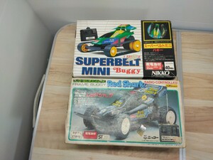 当時物　レトロ　ジャンク　ラジコンカー　スーパーベルトミニ　レッドシャーク　ニッコー　NIKKO　おもちゃ　玩具　乗り物　ヴィンテージ