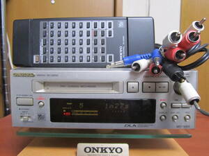 ONKYO MD-105X　動作確認済　共通リモコン付