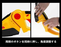 (B) 芝生バリカン イエロー 充電式 芝刈り機 剪定バリカン コードレス トリマー マキタ Makita バッテリー 互換 18V 14.4V 植木 剪定_画像9