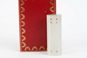 【Cartier】カルティエ ゴールド サントス 高級ガスライター 喫煙具 動作未確認 ジャンク品【QI50】