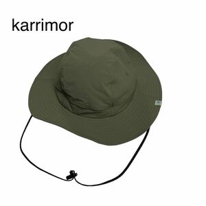 karrimor カリマー サファリハット バケットハット トレッキングハット ナイロン カーキ アウトドア ドローコード付き アジャスター有り