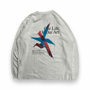 Franklin＆Marshall フランクリンマーシャルロンT 長袖 Tシャツ ホワイト LL バックプリントの画像3