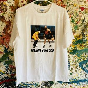 マイケル×マイケル リプリントTシャツ 半袖 メンズ 新品 個性的 白 ホワイト Michael Jackson Jordan ナイキ バスケ ダンク ハイデザイン