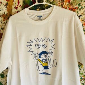 Surprise リプリントTシャツ 半袖 メンズ 新品 個性的 白 NOBITA アバンギャルド ハイデザイン ホワイト びっくり ドラえもん