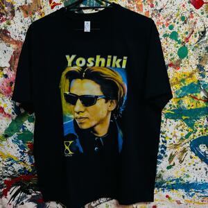 YOSHIKI アバンギャルド リプリント Tシャツ 半袖 メンズ 新品 個性的　ヴィジュアル系　X JAPAN エックスジャパン