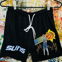 サンズ ショートパンツ 短パン バスケパンツ メンズ 新品 NBA 2xl SUNS ハーフパンツ バスケットボール お洒落 ハイデザイン_画像1