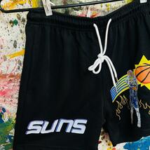 サンズ ショートパンツ 短パン バスケパンツ メンズ 新品 NBA 2xl SUNS ハーフパンツ バスケットボール お洒落 ハイデザイン_画像4