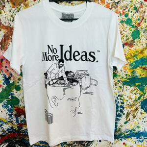No More Ideas Tシャツ 半袖 メンズ 新品 個性的 白 ホワイト ティーシャツ シュルレアリスム　アートデザイン アート 芸術 XL 2XL